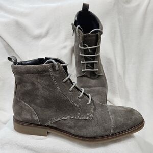 Steve Madden Rollins Men's Chukka Boots 11.5D Suede Leather Lace Up Charcoal